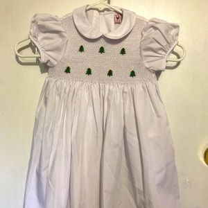 Smocked Christmas dress